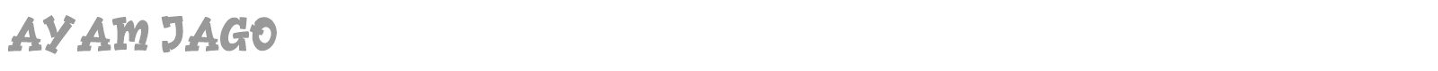 Ayam Jago font preview